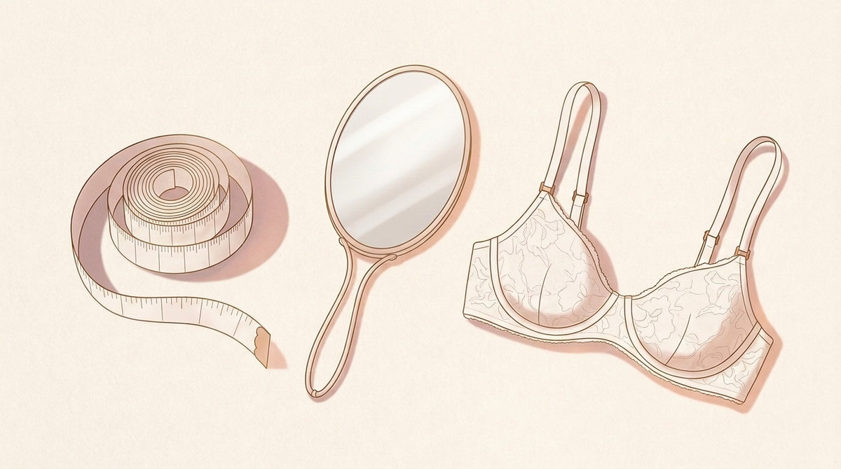 準備するもの（メジャー・鏡・薄手のブラ）